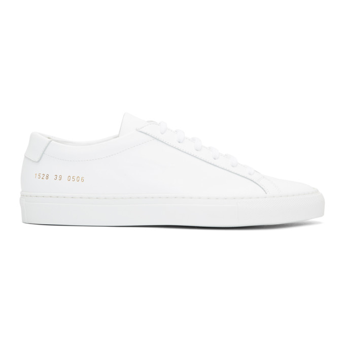 Common Projects White Original Achilles Low Sneakers