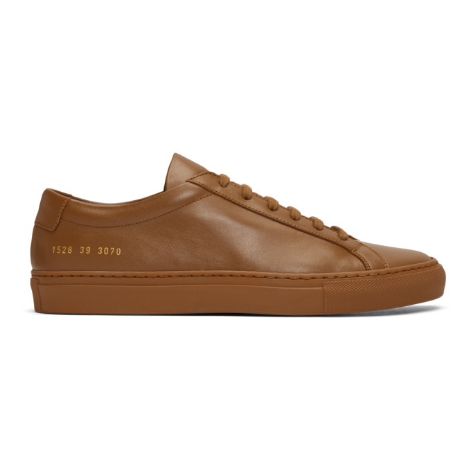 Common Projects Tan Original Achilles Low Sneakers