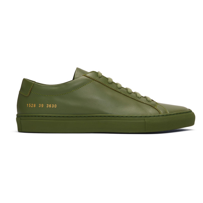 Common Projects Green Original Achilles Low Sneakers