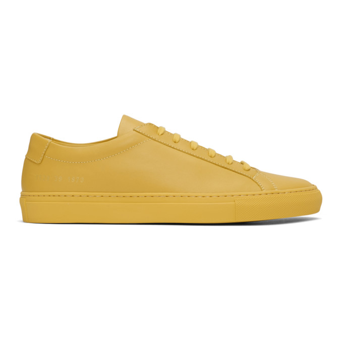 Common Projects Yellow Original Achilles Low Sneakers