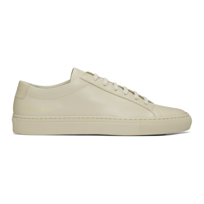 Common Projects Taupe Original Achilles Low Sneakers