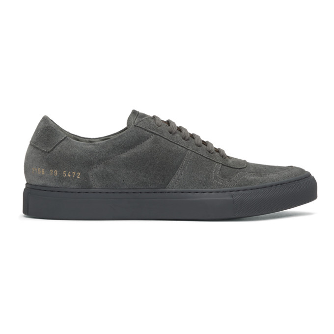 Common Projects Grey Suede BBall Low Sneakers