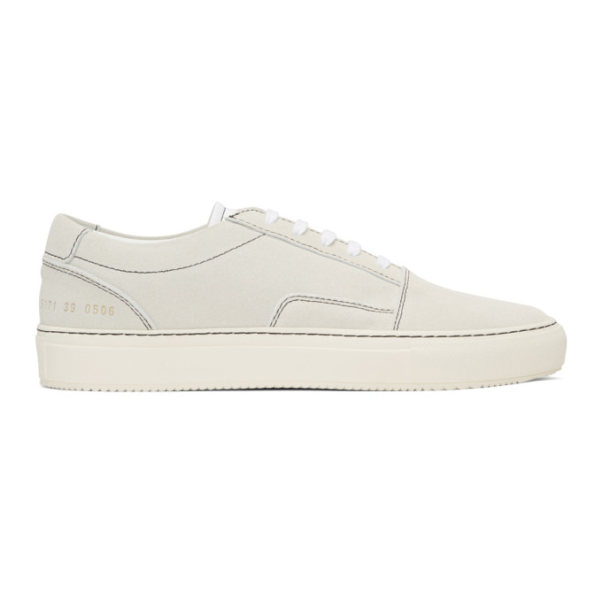 Common Projects White Suede Skate Low Sneakers