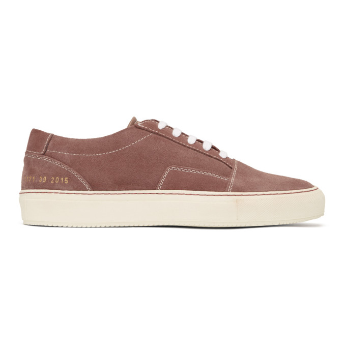 Common Projects Pink Suede Skate Low Sneakers