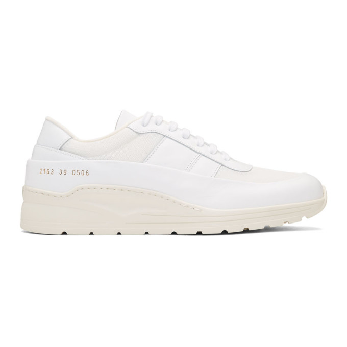 Common Projects White Track Super Low Sneakers