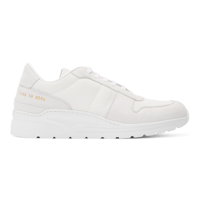 Common Projects White New Track Sneakers