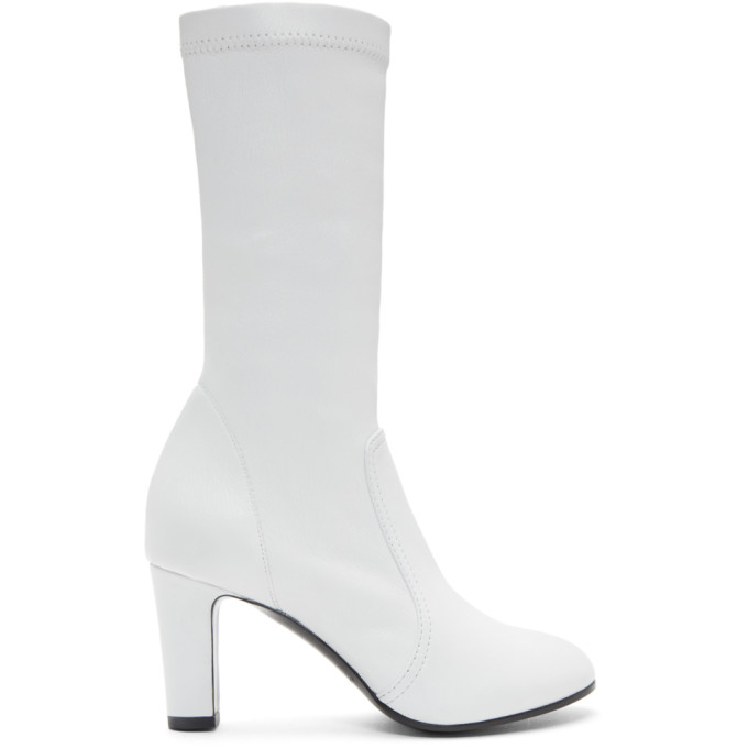 A_Plan_Application White Low Stretch Boots