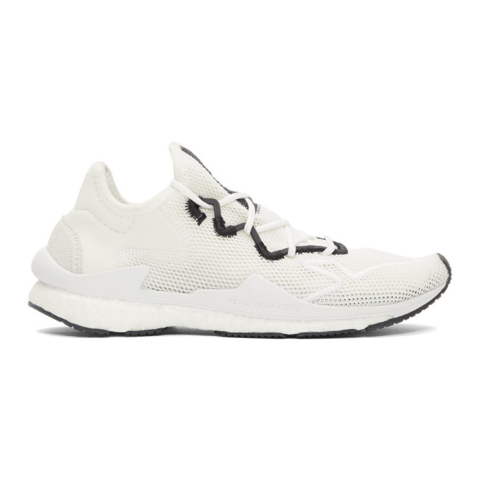 Y-3 White Boost Adizero Runner Sneakers