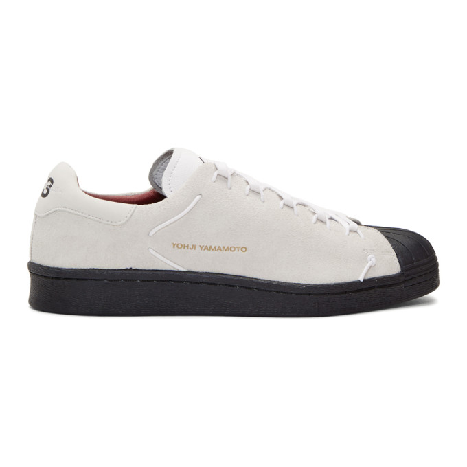 Y-3 White & Black Superknot Sneakers