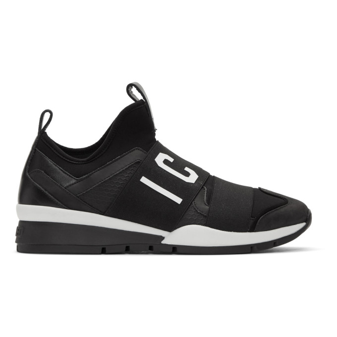 Dsquared2 Black Neoprene 'Icon' Sneakers