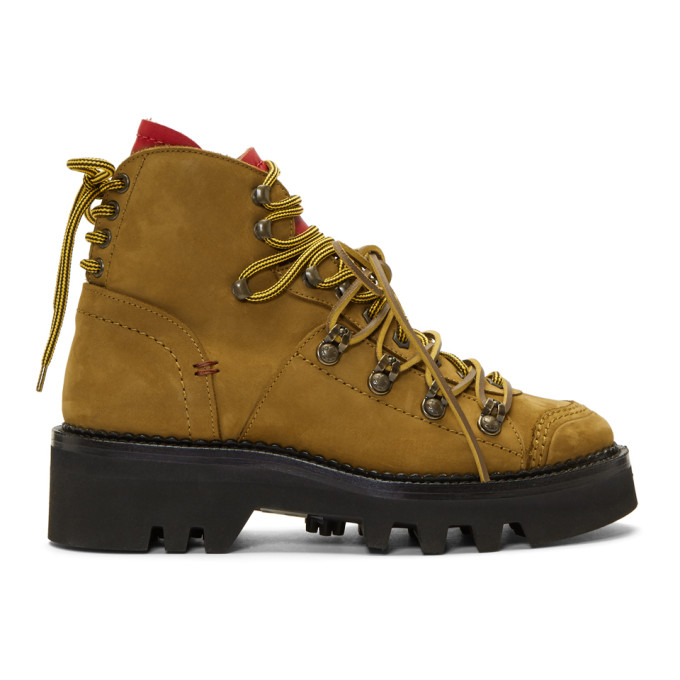 Dsquared2 Brown Suede Country Mountain Boots