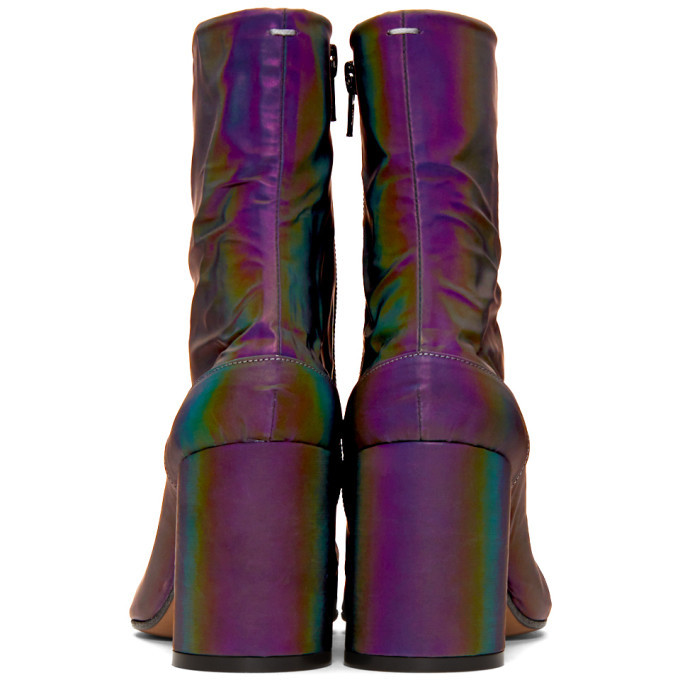 iridescent tabi boots