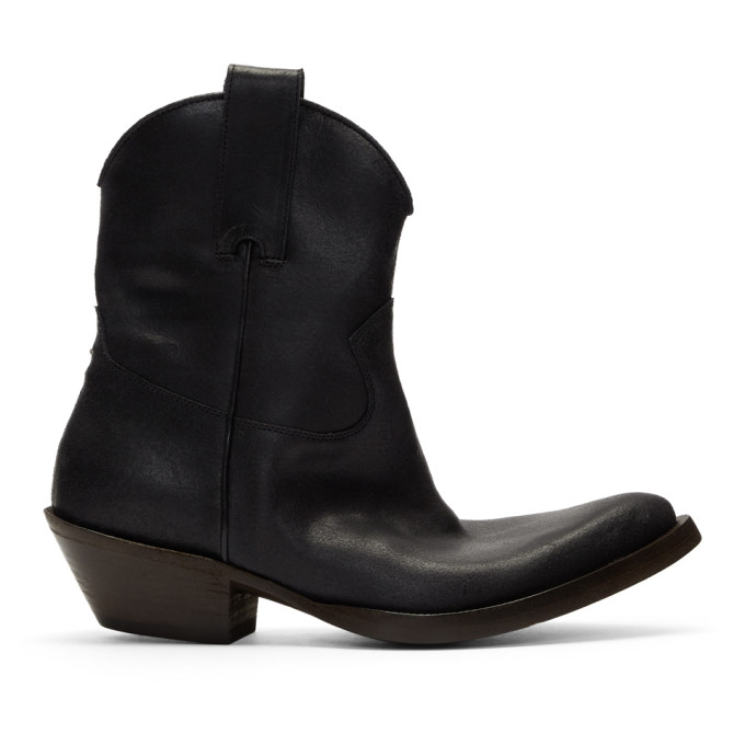 Maison Margiela Black Santiag Boots