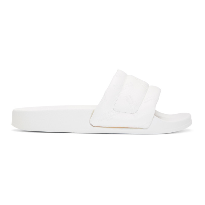 Maison Margiela White Leather Future Slides