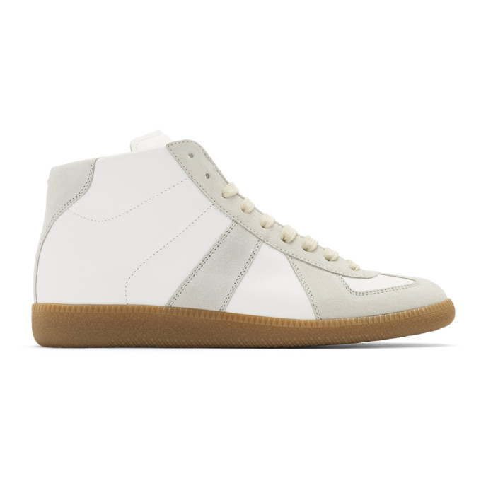Maison Margiela White Replica High-Top Sneakers