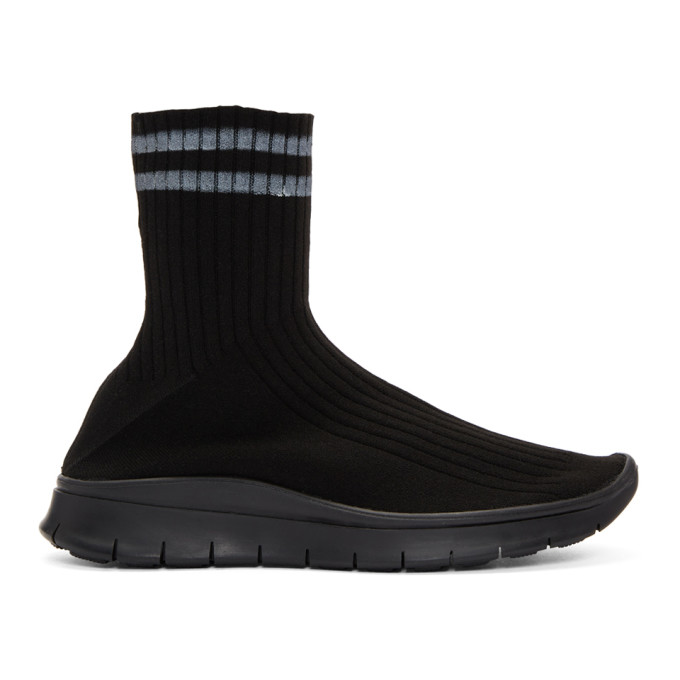 Maison Margiela Black High-Top Sock Sneakers