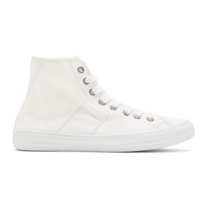 Maison Margiela White Stereotype High-Top Sneakers