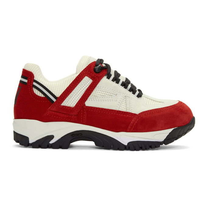 Maison Margiela White & Red Security Sneakers