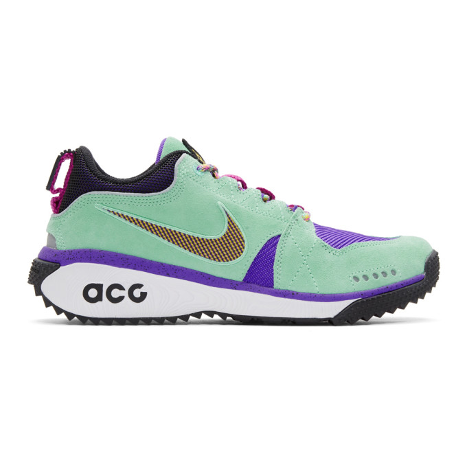 Nike ACG Green & Purple Dog Mountain Sneakers