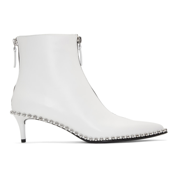Alexander Wang White Eri Low Boots