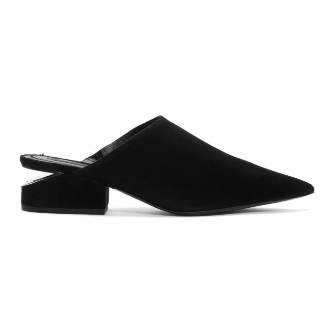 Alexander Wang Black Suede Ella Heels