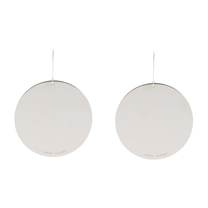 MARC JACOBS MARC JACOBS SILVER DISC EARRINGS