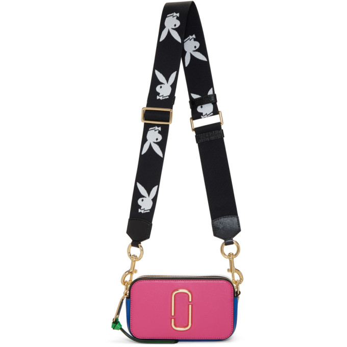 Marc Jacobs Pink & Blue Snapshot Bag