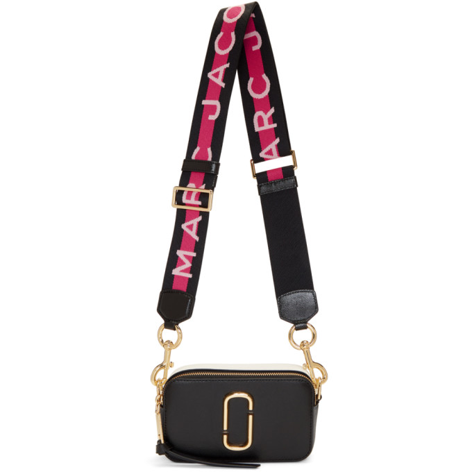 Marc Jacobs Black & Grey Snapshot Bag