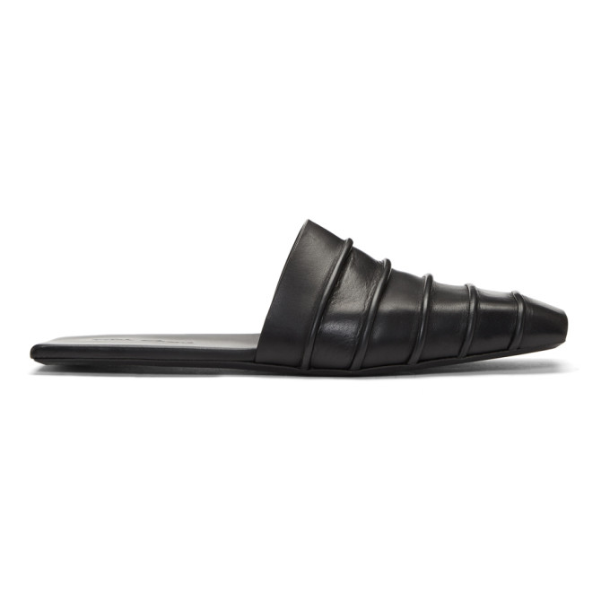Rick Owens Black Ruhlmann Hotel Slippers