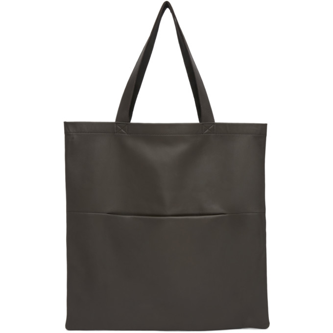 Rick Owens Grey Large Signature Tote