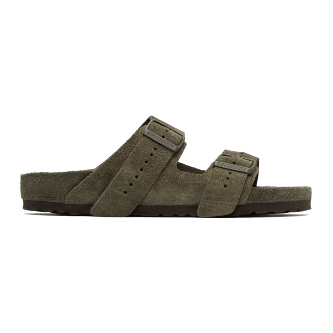 Rick Owens Taupe BIRKENSTOCK Edition Suede Arizona Sandals