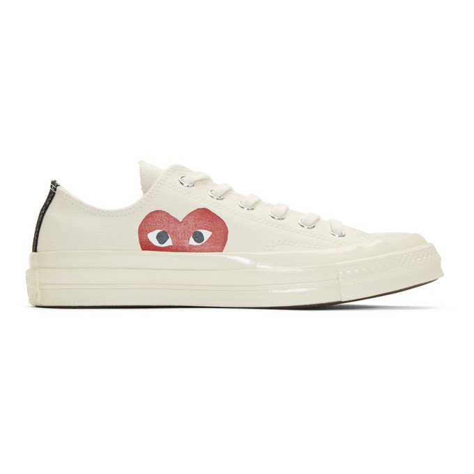 Comme des Garcons Play Off-White Converse Edition Chuck Taylor All-Star '70 Sneakers