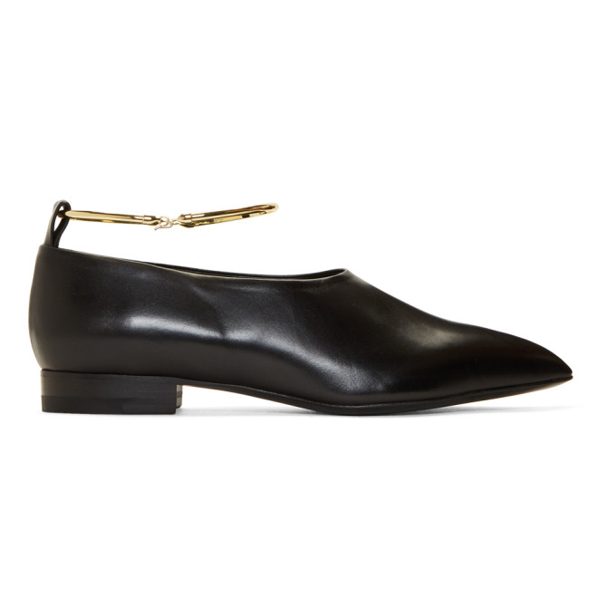 Jil Sander Black Pointy Ballerina Flats