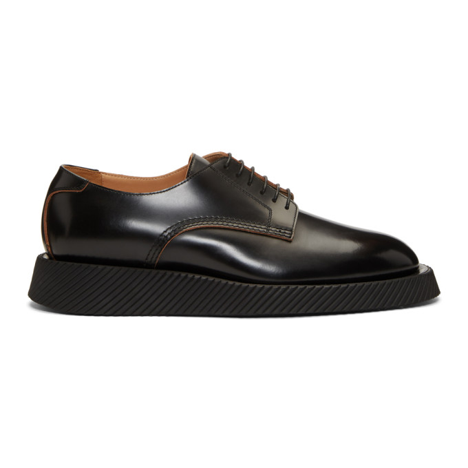 Jil Sander Black Postmark Derbys
