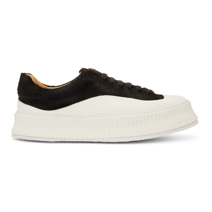 Jil Sander Black Pony Sneakers