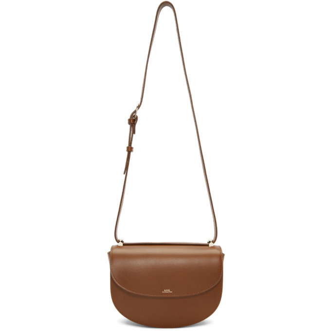 A.P.C. Brown Genève Flap Bag