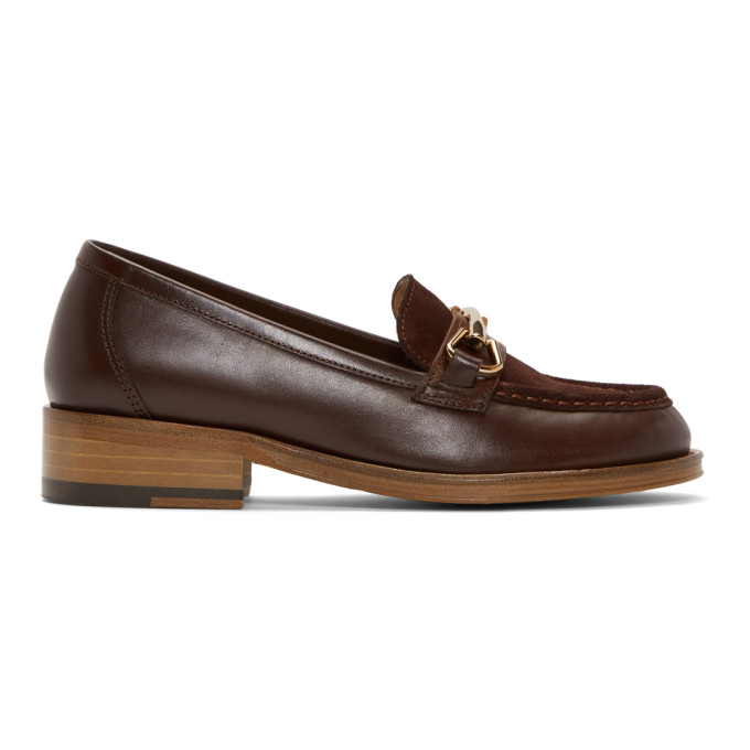 A.P.C. Brown Diana Loafers
