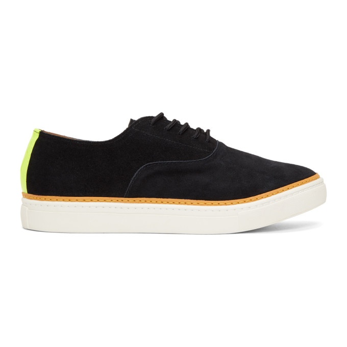 Junya Watanabe Black Suede Reflector Sneakers