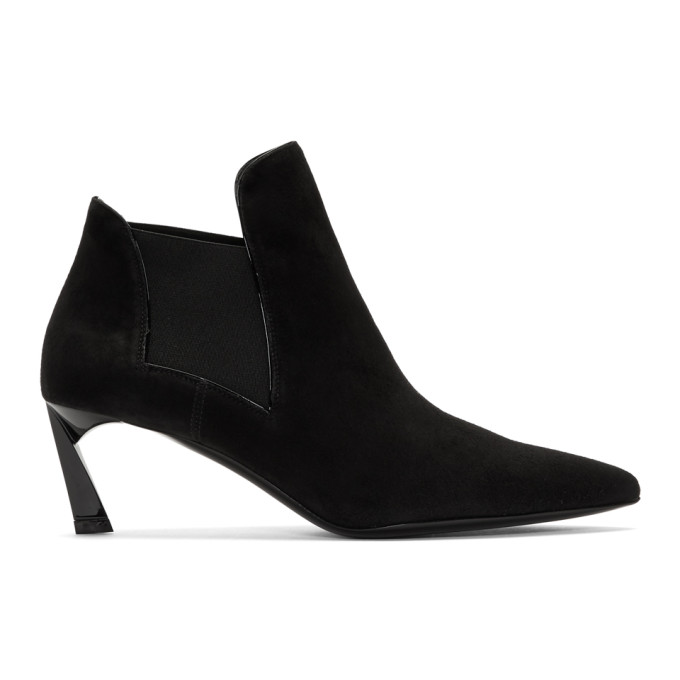 Lanvin Black Suede Chelsea Boots