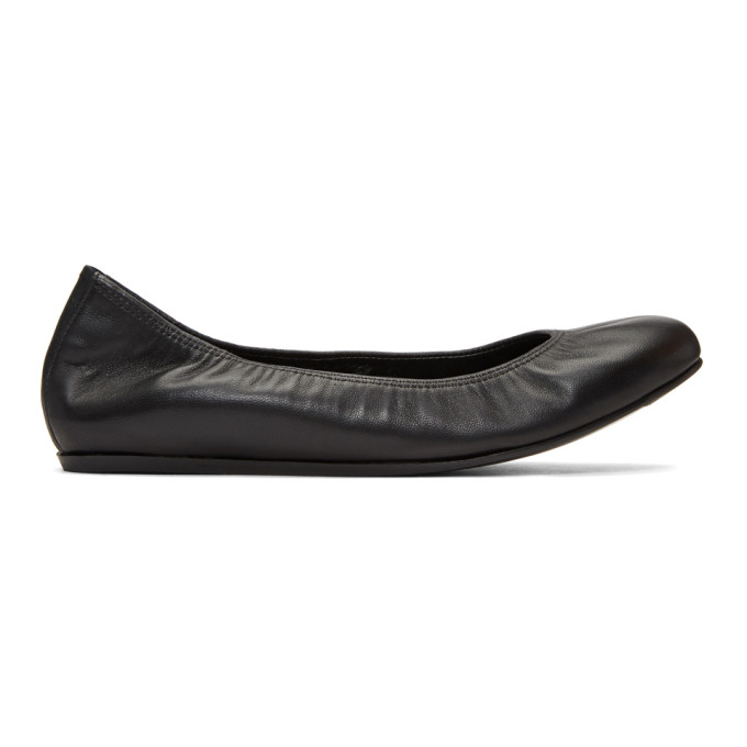 Lanvin Black Nappa Classic Ballerina Flats