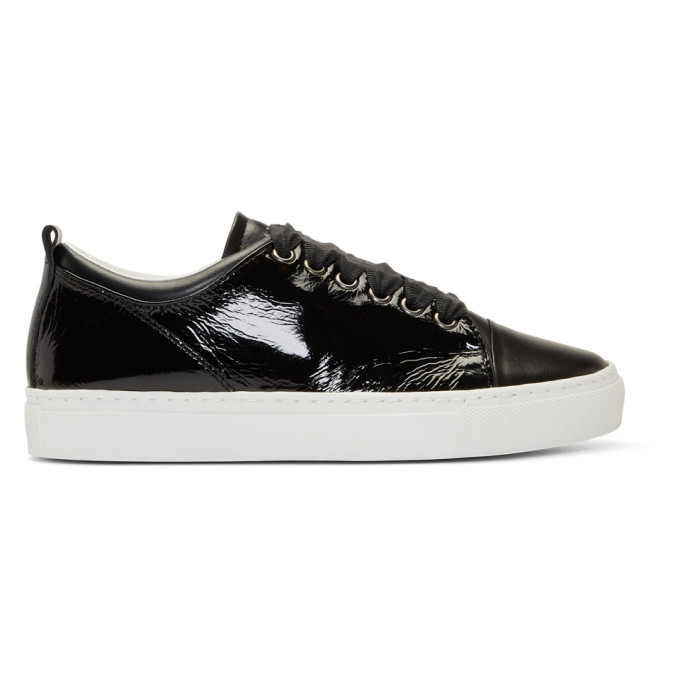 Lanvin Black Patent Sneakers