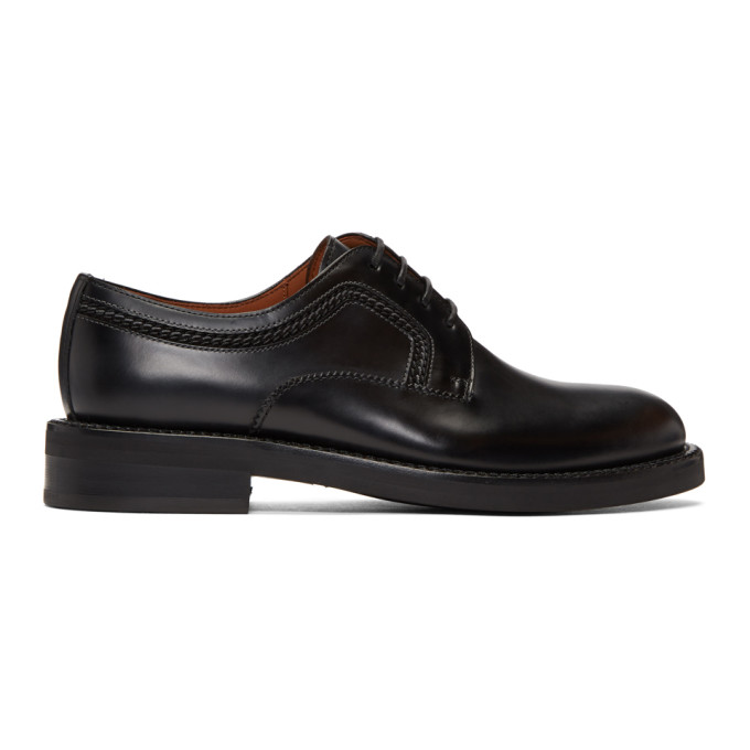 Lanvin Black Calfskin Derbys