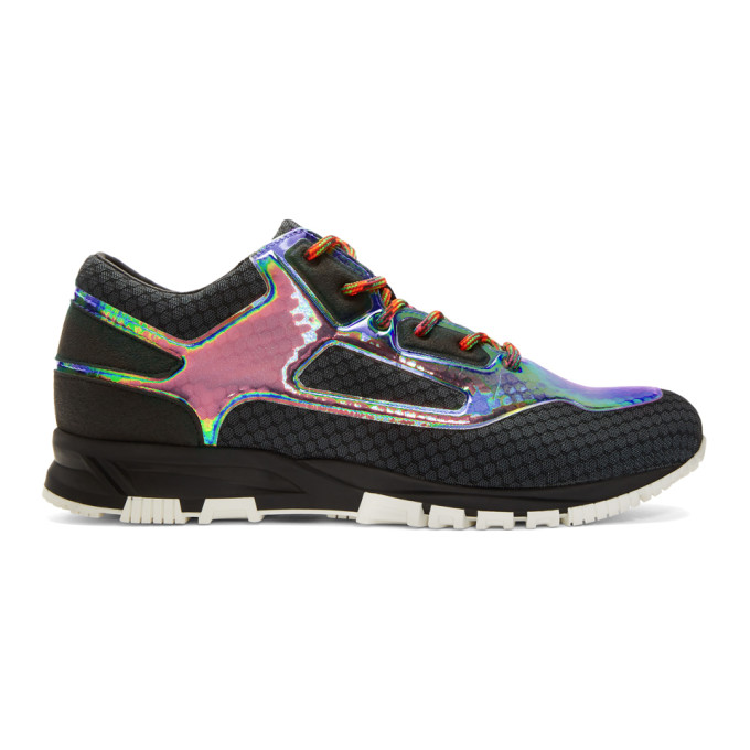 Lanvin Black Iridescent Sneakers