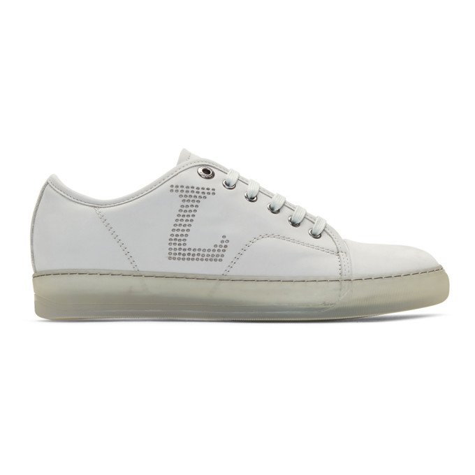 Lanvin Off-White Perforated Sneakers
