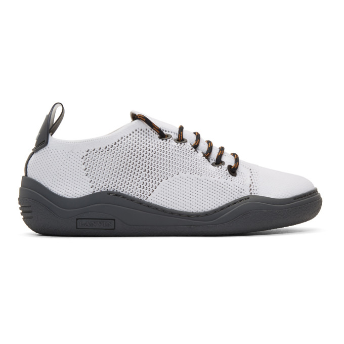 Lanvin White Knit Diving Sneakers