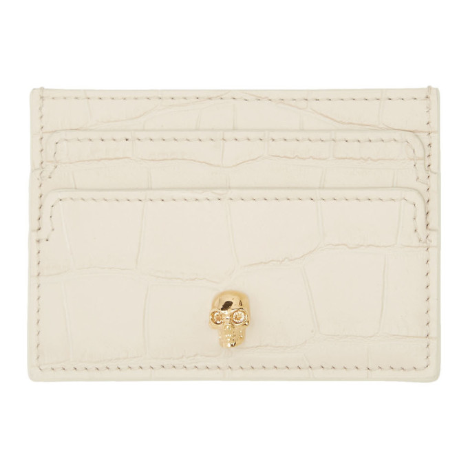 alexander mcqueen skeleton card holder