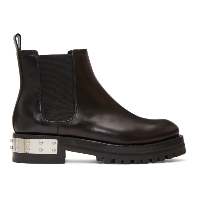 Alexander McQueen Black Chelsea Boots
