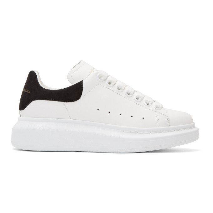 Alexander McQueen White & Black Oversized Sneakers