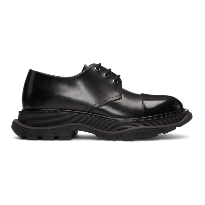 Alexander McQueen Black Lace-Up Derbys