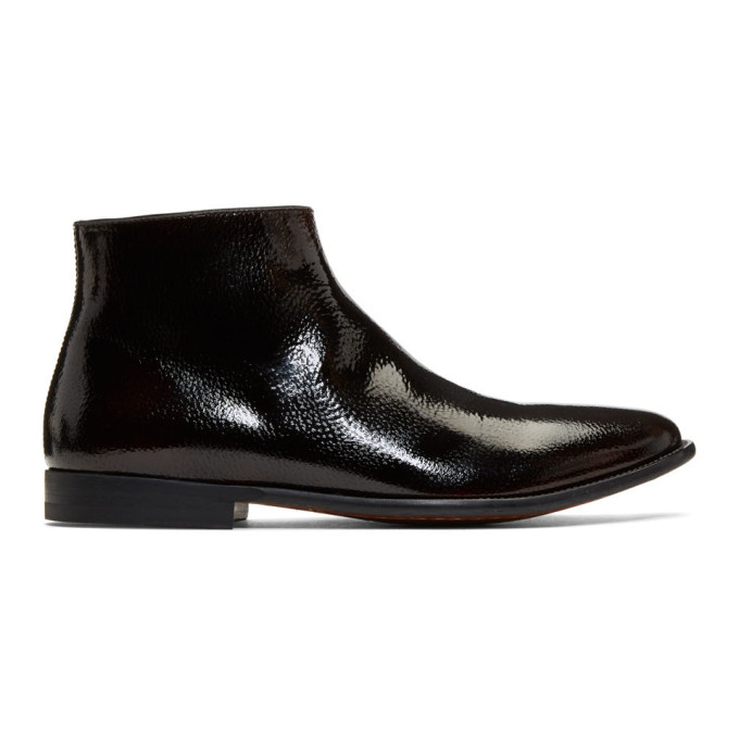 Alexander McQueen Brown Zermatt Zip Boots